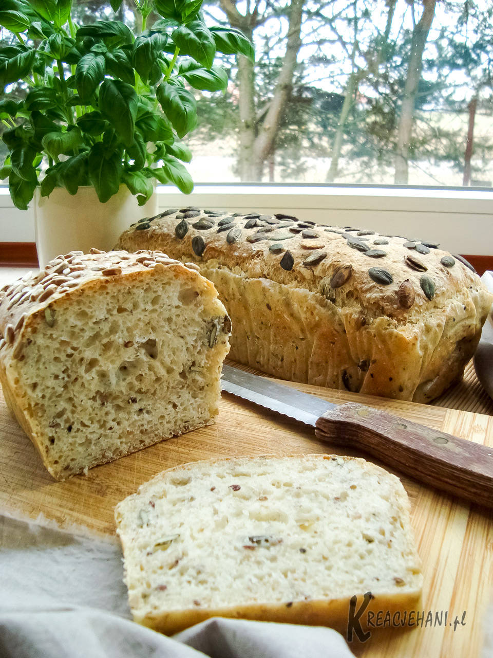 Chleb wieloziarnisty, łatwy do zrobienia